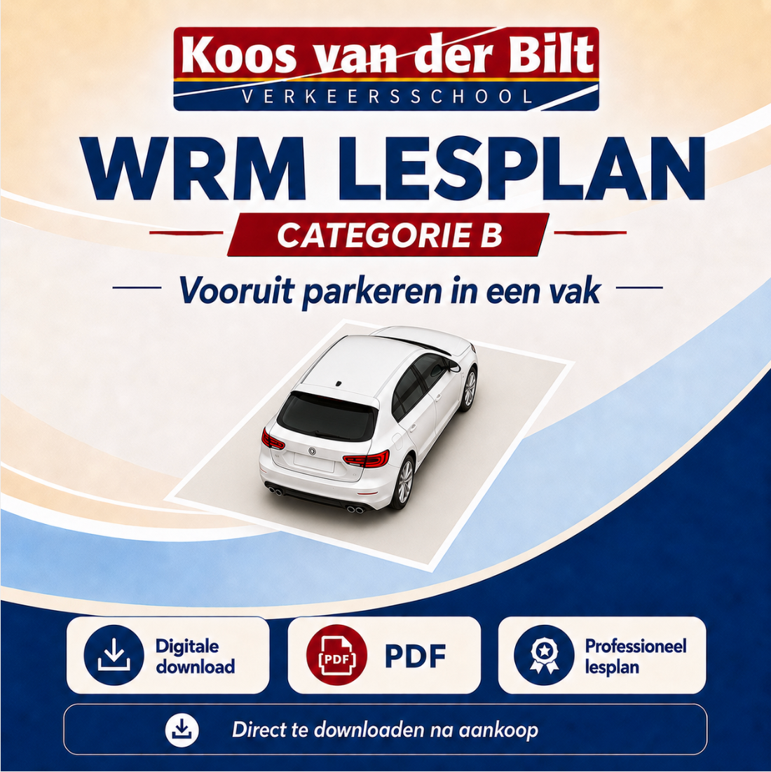Lesplan WRM categorie B vooruit vakparkeren