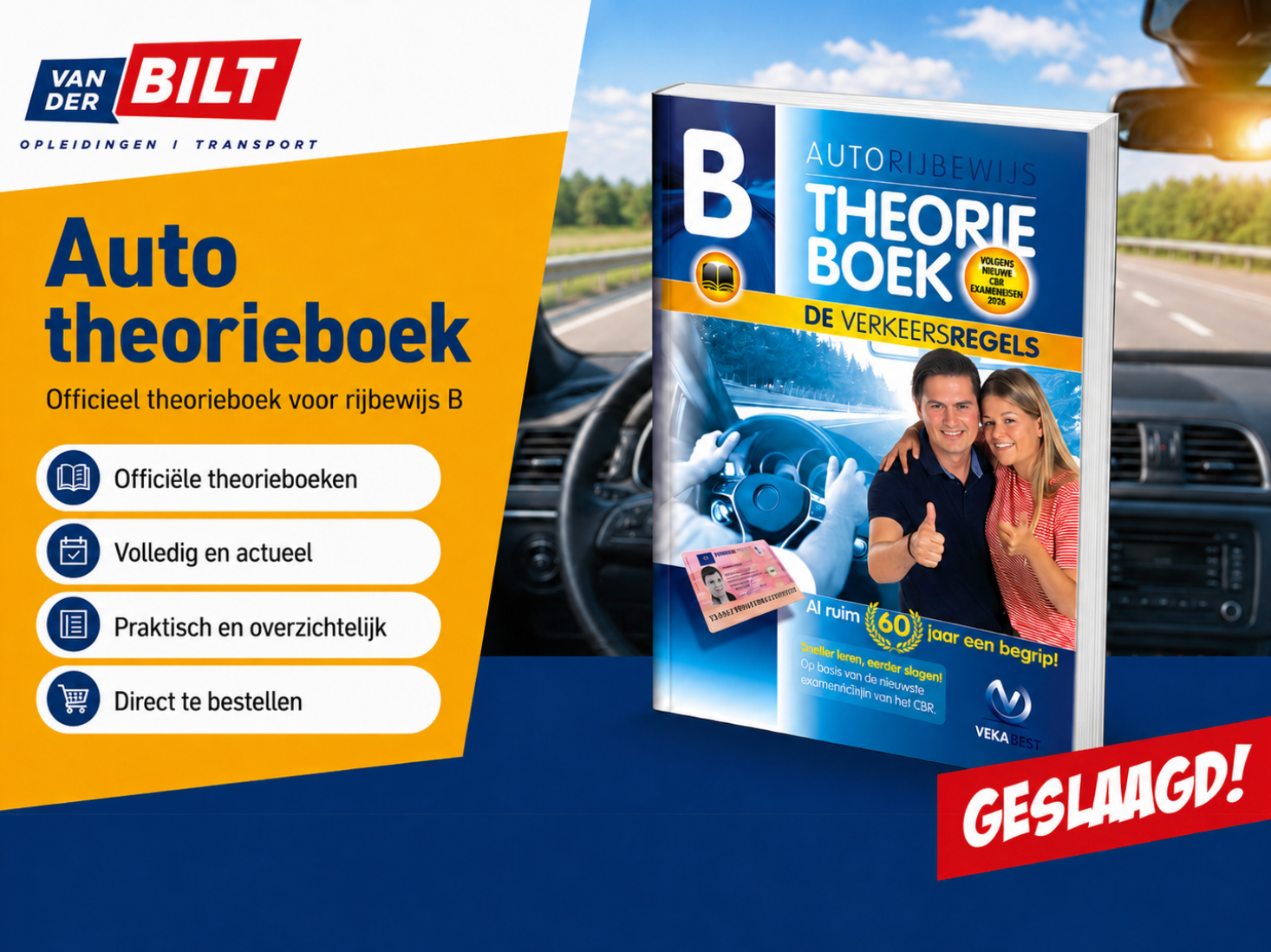 Auto theorieboek rijbewijs B