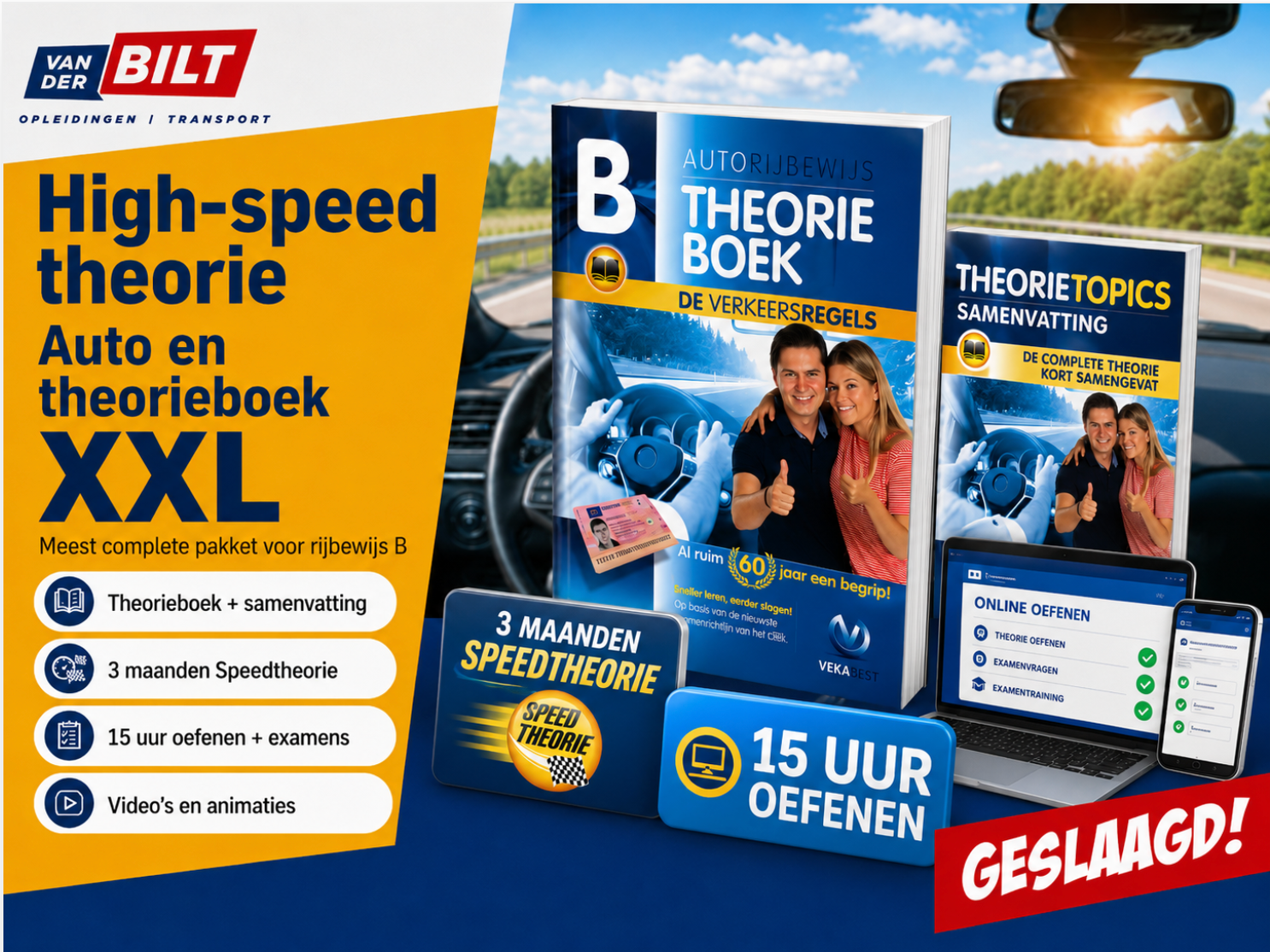 High-speed theorie Auto en theorieboek XXL